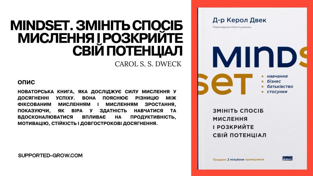 Mindset авторства Carol Dweck