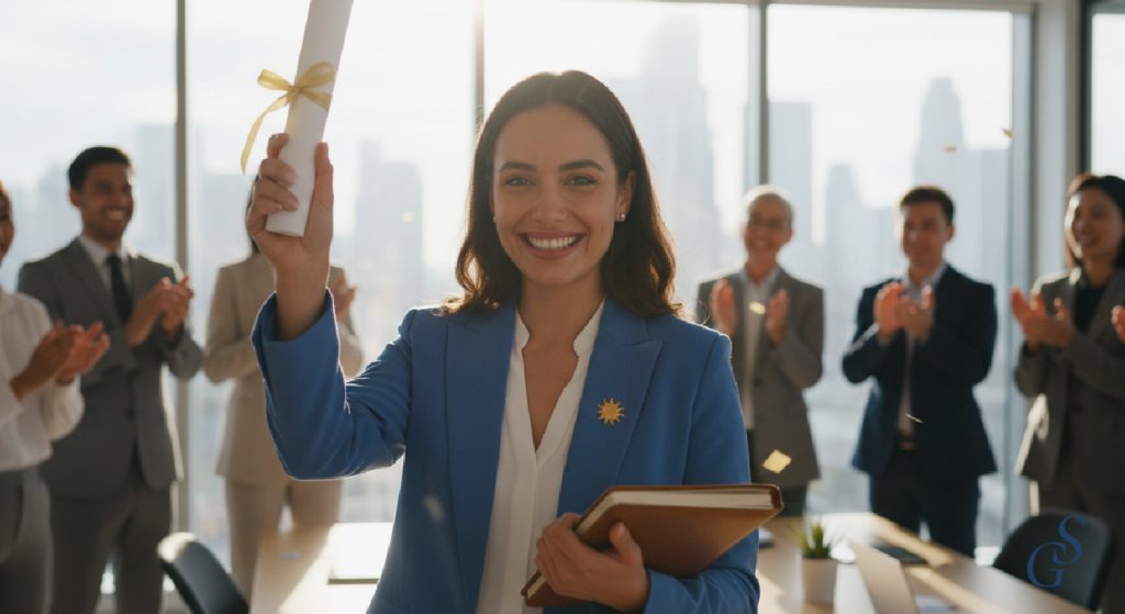 Career Achievement Celebration. AI-generated image.