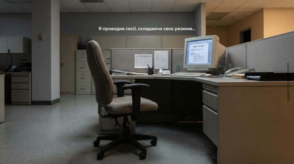 Я витратив сесії на написання свого резюме.