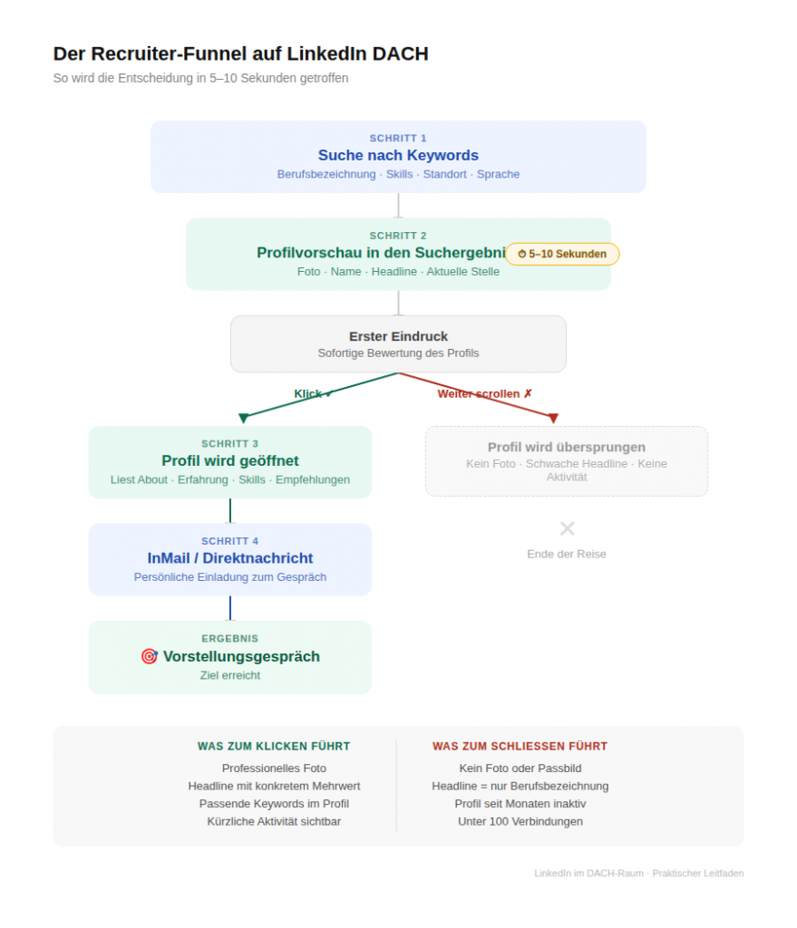 Der Recruiter-Funnel auf LinkedIn DACH