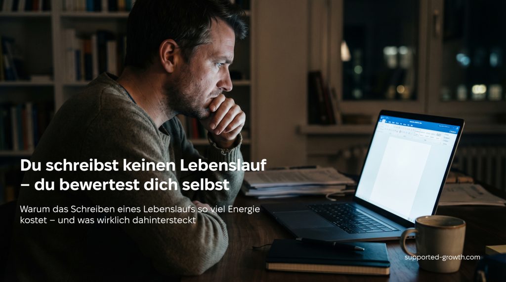 Du schreibst keinen Lebenslauf – du bewertest dich selbst