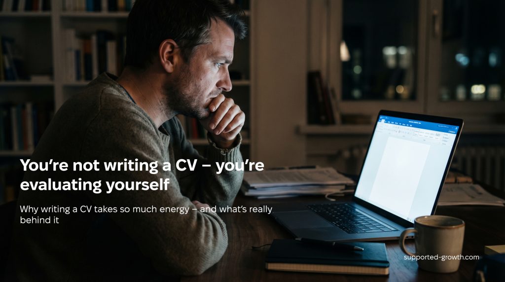 You're Not Writing a Resume – You're Evaluating Yourself. Why writing a resume costs so much energy – and what's really behind it