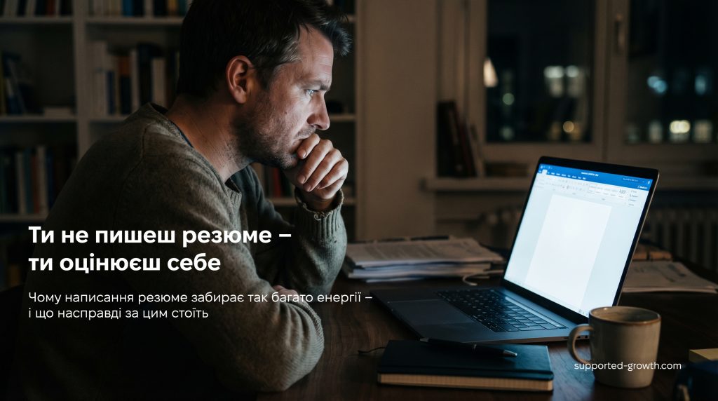 Чому написання резюме забирає стільки енергії – і що насправді за цим стоїть